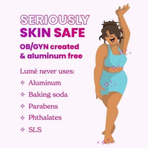 Lume Acidified Deodorant Wipes - 24 Hour Odor Control - Aluminum Free, Baking Soda Free, Skin Loving - 45 Count (Pack of 2) (Cool Cucumber)