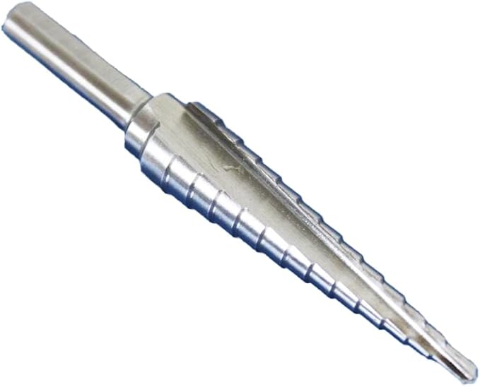TEMO M35 Cobalt Double Flute Step Drill, 13 Size 1/8 Inch To 1/2 Inch, 1/4 Inch Shank