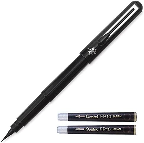 Pentel Arts Portable Pocket Brush Pen, 1Pen & 2Refills by PentelofAmerica