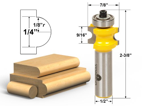 YONICO 13515 5 Bit Bullnose Router Bit 1/2-Inch Shank