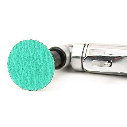 BHA Green Zirconia with Grind Aid Quick Change Sanding Discs Type R Male Roll On, 2" (60 Grit) - 25 Pack