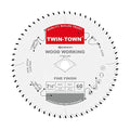 TWIN-TOWN 7-1/4-Inch Saw Blade, 60 Teeth,General Purpose for Soft Wood, Hard Wood, Chipboard & Plywood, 5/8-Inch DMK Arbor