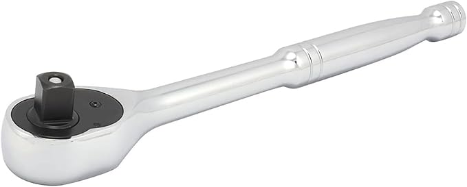 Neiko 03103A 1/2 Inch Ratchet Wrench, 72-Tooth Reversible Ratchet, Quick Release 1/2 Drive Ratchet, 10 Inch Oval Head Socket Wrench, CR-V Steel Rachet Wrench
