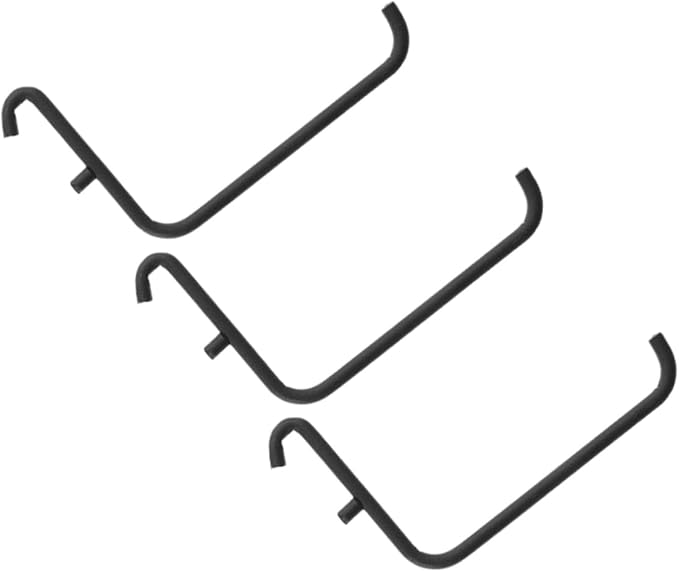 COHEALI 3pcs Heavy Duty Pegboard Hooks Iron Tool Hangers Baked Enamel Finish Accessories for Garage and Workshop Organization Easy to Install Utility Hooks