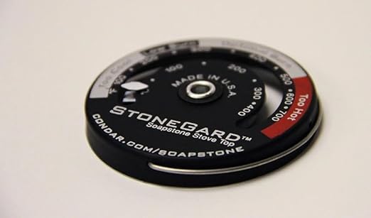 Condar FlueGard Stove Pipe Thermometer with Adjustable Probe – Precise Flue Temperature Monitoring for Clean, and Efficient Wood Stove Operation