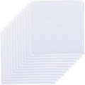 White Bandana for Tie Dye Party Supplies, Solid Color Cotton Large Headband by LUNARUBBY