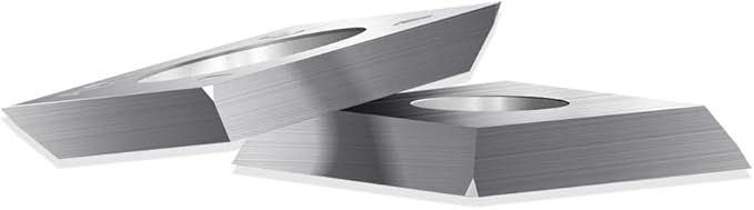 15mm Square Straight Carbide Cutters, for Woodturning Replacement Cutter Knives, Fits Spiral, Helical Planer Cutter, Wood Lathe Turning Tool, 10-Piece (15x15x2.5-30°(4R0.5))
