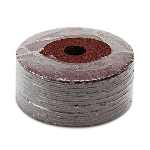 BHA Aluminum Oxide Resin Fiber Sanding and Grinding Discs, 4.5” x 7/8”, 80 Grit - 25 Pack