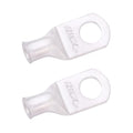 SELTERM 2pcs 6 AWG 5/16" Stud (Wide Pad) Tinned Copper Wire Lugs, Battery Lugs, Ring Terminals, Battery Cable Ends, 6 Gauge Ring Terminal Connectors, UL Marine Grade Battery Terminal Connectors