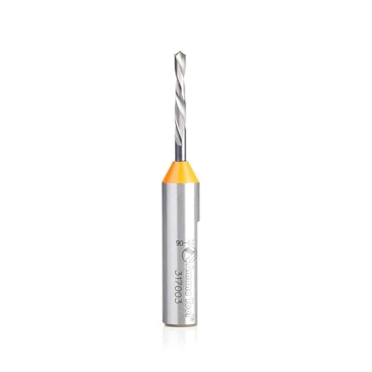 Amana Tool 317003 Solid Carbide Dowel Drill Boring Bit L/H 3mm D x 70mm Long x 10x25mm SHK