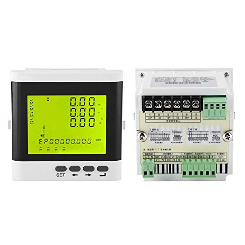 FTVOGUE Multi-Function Three-Phase Programmable Power Meter Electric Digital LED Ammeter Voltmeter,Electric Energy and Measuring Instruments
