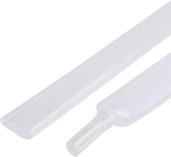 Heat Shrink Tubing 4:1 Dual Wall Adhesive Liner Wires Cable Wraps Connection Protection (Clear, 5/8"-18ft)