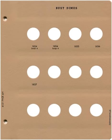 Dansco US Bust Dime Coin Album 1796-1837 #6121 - Image 2
