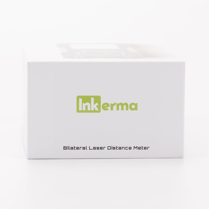 Laser Measurement Tool, Inkerma Bilateral Laser Distance Meter,Rechargeable Laser Measure with Color Backlit LCD Display, Angle Sensor, Pythagorean Mode, Area and Volume
