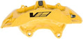 GM Genuine Parts 172-2521 (20982719) Yellow Front Driver Side Disc Brake Caliper Assembly with Cadillac V Logo