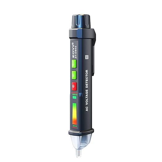 Non Contact Voltage Detector Electrical Tester Pen Voltage Tester 12V-1000V Dual Sensitivity LED Alert Reliable Wire Power Tester Buzzer Alarm Wire Breakpoint Finder