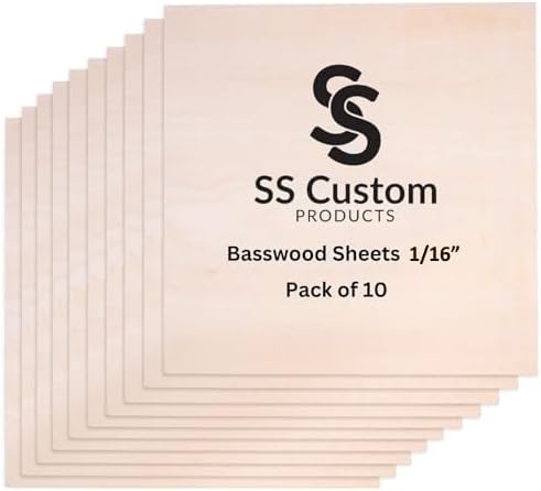 Basswood Sheets for Crafts by SSCustomPRODUCTS