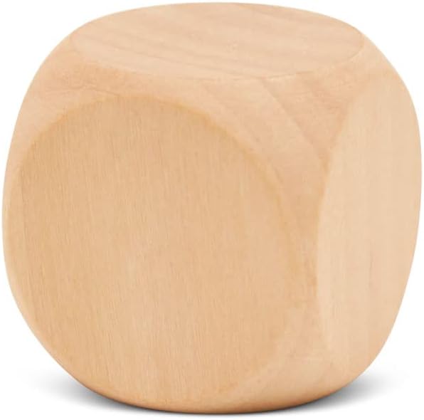 Wooden Blank Dice 1-1/2 inch x 1-1/2 inch, and Parties, by Woodpeckers - Image 2