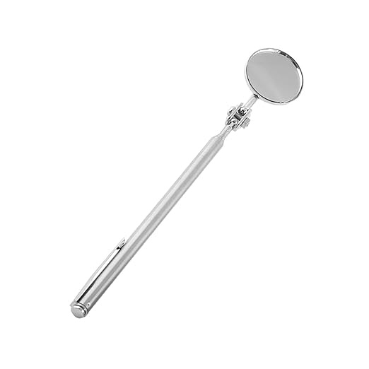 Car Inspection Mirror, Telescoping Inspection Mirror with Handle, 30×600mm