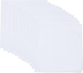 White Bandana for Tie Dye Party Supplies Plain Solid Cotton Large Headband Head by RJMBMUP