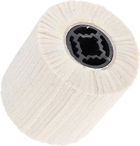 Wool Felt Wire Drawing Wheel Buffer Wheel Buffing Drum Mirror Burnishing Polishing Brush for Rust/Dust Removal,Jewelry/Glass (100X100MM)