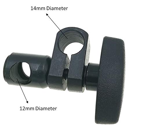 Suxing Sleeve Swivel Clamp Chuck for Magnetic Stands Holder Bar Dial Indicator Gauge 12mm Diameter Hole&14mm Diameter Hole(D12-D14)