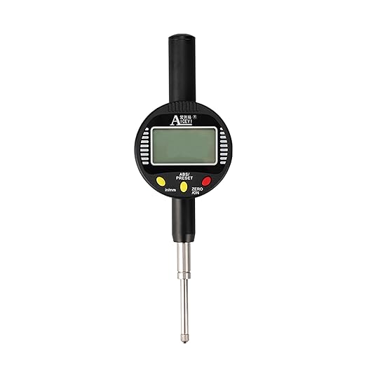 Digital dial Gauge with a Measurement Range of 0-1.2in/30mm and an Accuracy Range of 0.0004 "in/0.01" mm