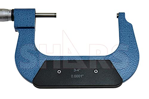 Shars 3-4" Digit-Outside Micrometer, .0001" Graduation 303-2407 P)