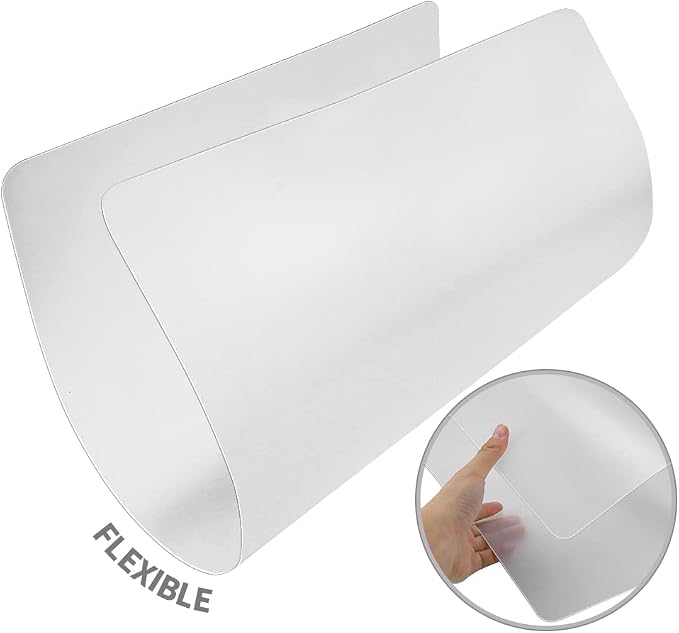 15 Pack Plastic Cutting Mats, Frosted Clear Flexible Kitchen Cutting Board - Image 4