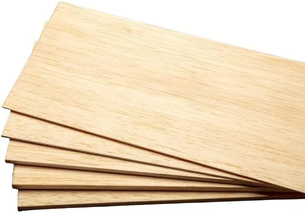 BINOS Balsa Wood Sheets, Model Grade Hobby Craft Balsa Wood Thin Plank - Image 2