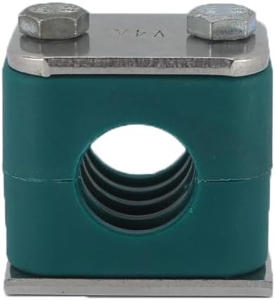 3 1/2" Tubeclo Standard Series Pipe Clamp, Polypropylene with Galv Plated Steel Hardware, Weld Mounting
