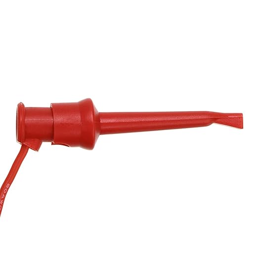 Sumnacon 10 Pcs Multimeter Electrical Test Dual Lead Test Hook Clips - 5 Colors 20 AWG Silicone Flexible Test Cables for Electronic, Component, Testing Connecting
