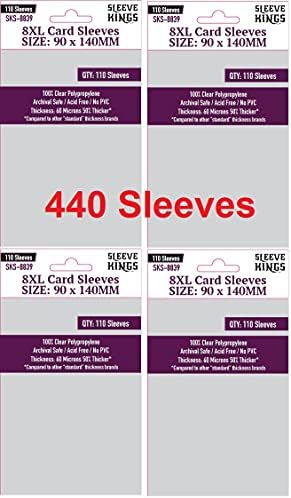 Sleeve Kings 8XL Sleeves 90 X 140 mm by SleeveKings