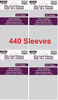 Sleeve Kings 8XL Sleeves 90 X 140 mm by SleeveKings