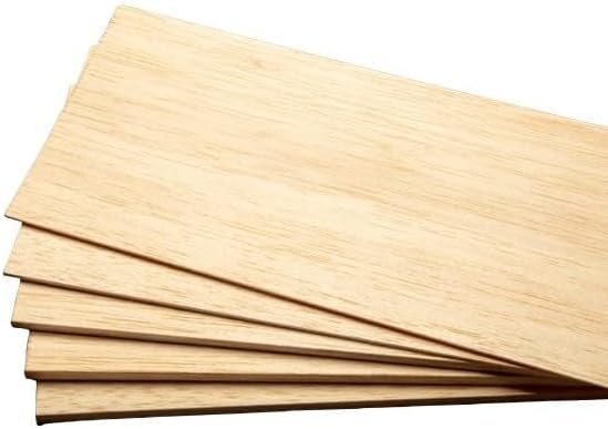 Balsa Wood Sheets, Model Grade Hobby Craft Balsa Wood Thin Plank, Wood Burning - Image 2