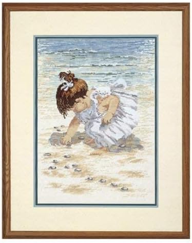 Janlynn Counted Cross Stitch Kit, Collecting Shells - Image 2