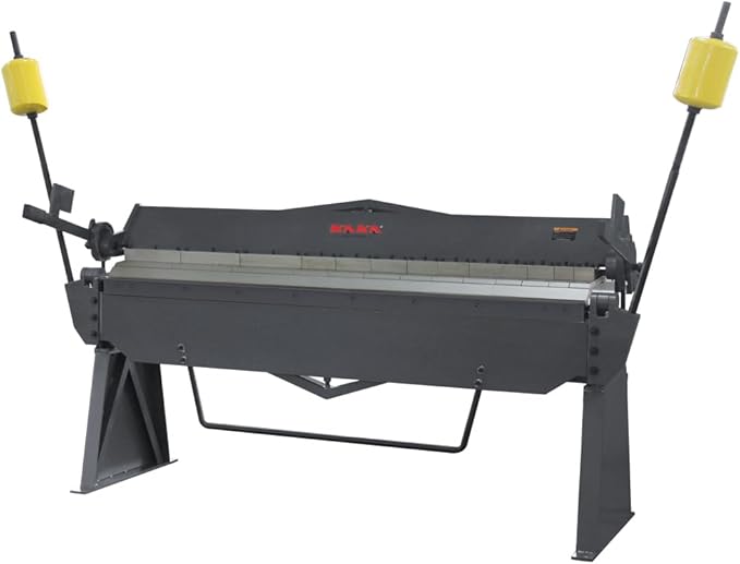 KAKA INDUSTRIAL Pan and Box Brake, 80-Inch Sheet Metal Brake Bender, 12-Gauge Mild Steel Capacity, Heavy-Duty Box and Pan Brake, Floor Model Metal Break W-8012A