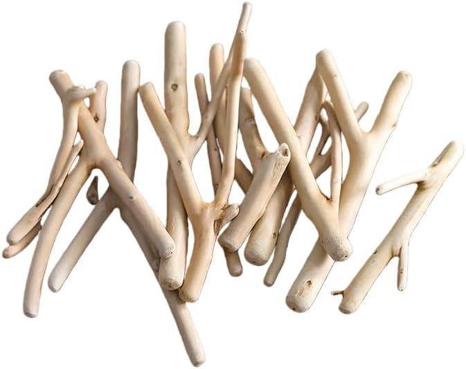 Natural Driftwood Pieces, Unfinished Wooden Sticks by Unknown