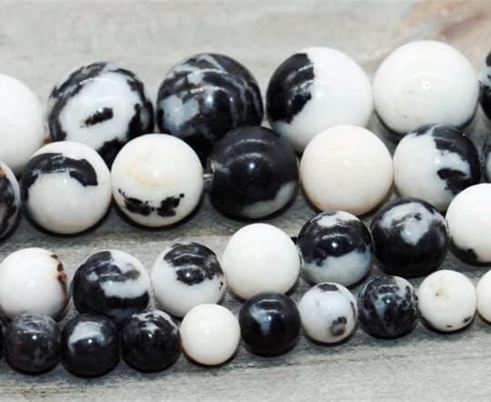 Zenkeeper 108 Pcs Zebra Jasper Beads - Image 3