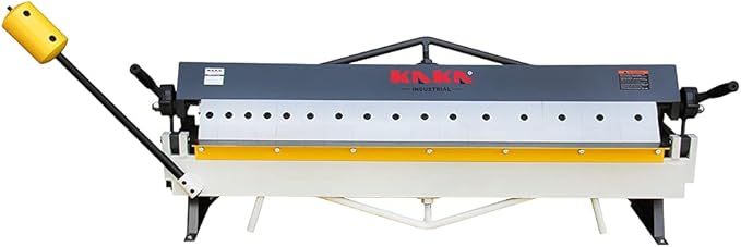 KAKA INDUSTRIAL Box and Pan Brake, 48-Inch Metal Brake, 16 Gauge Mild Steel Capacity Pan and Box Brake, Heavy-Duty Bending Brake with 16 Fingers, 1–135 Degree Adjustable W-4816Z