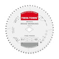TWIN-TOWN 8-1/4-Inch 60 Teeth ATB Fine Finish Thin Kerf Saw Blade with 5/8-Inch DMK Arbor