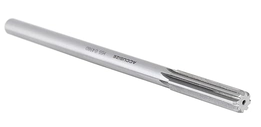 Accusize Industrial Tools Dowel Pin Reamer Size: 0.1230" Thru 0.4995", HSS M2 Premium Chucking Reamer Set, Right Hand Cut, 14 pcs Set, 5528-ST00