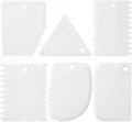 LRONG 6PCS Pottery Tools Plastic Clay Scraper Set Scraping Handle Carved Soft by Unknown
