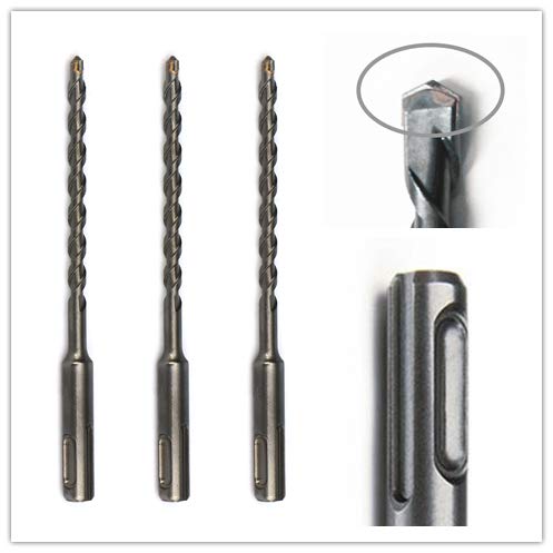 3PCS, 5/16" x 6", SDS Plus, Hammer Drill Bits, Rotary Hammer Drill Bits