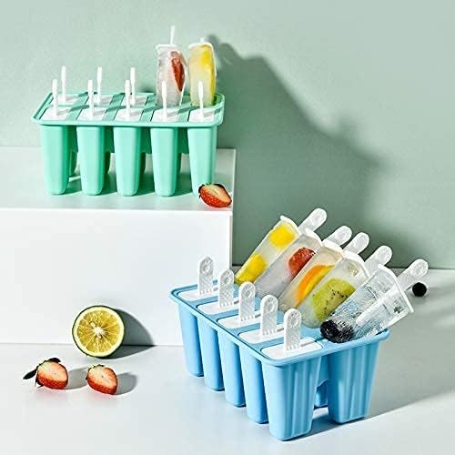 Popsicle Molds 10 Pieces Silicone Ice Pop Models Popsicle Models Reusable Easy - Image 5
