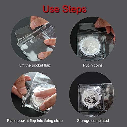 12 Pocket Coin Pages 10 Sheet Plastic Coin Holders Stamp Collector Supplies | - Image 3