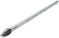 Benchmark Abrasives 6” Pointed Tree Shape Double Cut Tungsten Carbide Die Grinder Bits Metal Deburring Tool Rotary Burr, 1/4 Inch Shaft, Engraving Tool for Woodworking Shaping Carving (SG-3)