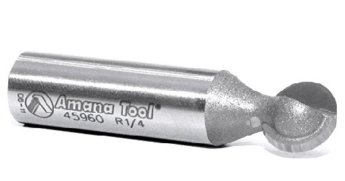 Amana Tool - AMS-557 4-Pc Carbide Tipped Ball End Router Bit Set 1/2" Shank