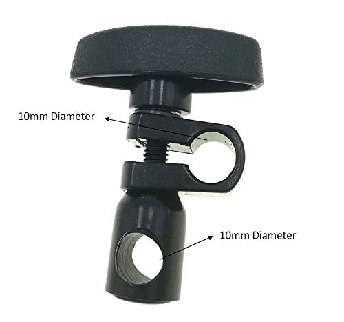 Suxing Sleeve Swivel Clamp Chuck for Magnetic Stands Holder Bar Dial Indicator Gauge 10mm Diameter Hole&10mm Diameter Hole (D10-D10)