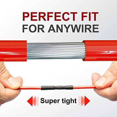 Chanzon 2:1 Ratio 5/64" (2mm) Heat Shrink Tubing 8Ft Roll (2.5M Total Length) Red Polyolefin Sleeving Wrap Shrinking 2 to 1 1pcs